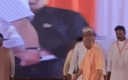 योगी राजूपाल हत्याकांड पर बोले, पूजा पाल का नाम लिया:उमेश पाल का जिक्र नहीं, जया पाल का नाम नहीं लिया, पूजा मंच पर रहीं