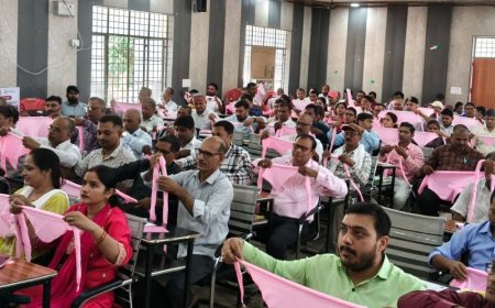 कुशीनगर डायट में 140 शिक्षकों ने सीखी स्काउटिंग की बारीकियां:बिगिनर्स कोर्स में 14 विकासखंडों के शिक्षकों ने लिया प्रशिक्षण