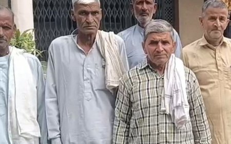 एक्सप्रेसवे बनने से अलावलपुर के खेतों का रास्ता प्रभावित:ग्रामीणों ने खेतों तक सुरक्षित मार्ग, नहर की नाली और श्मशान घाट के रास्ते की मांग की