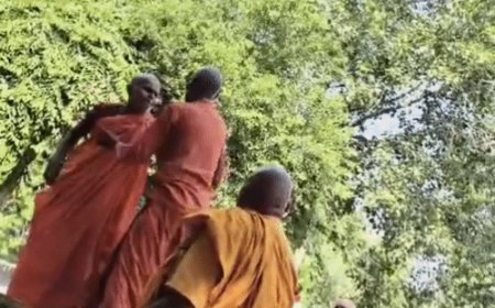 संकिसा बौद्ध स्तूप परिसर में दो भिक्षुओं के बीच मारपीट:फर्रुखाबाद में मुंडन संस्कार के बाद मिली धनराशि के बंटवारे को लेकर विवाद