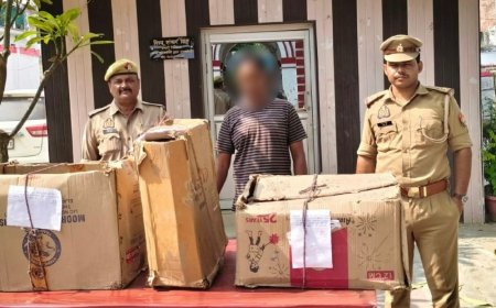 रायबरेली में बिना लाइसेंस घर में जमा किए थे पटाखे:मवेशियों के कमरे में छिपाकर रखा था स्टॉक, एक गिरफ्तार